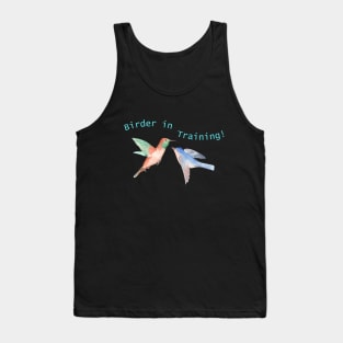 Birder in Training - Watercolour Birds Tank Top